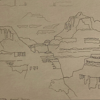 John Held, Jr., Grand Canyon. Courtesy of BYU Museum of Art