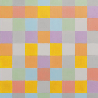 Antonio Calderara. Pintura, óleo sobre tabla, 1959-1960