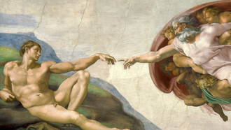 Miguel Ángel, La creación de Adán (circa 1511)