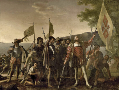 «Desembarco de Colón» (12 de octubre, 1492), John Vanderlyn