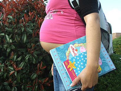 Una menor embarazada