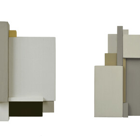 Jean Charasse, Construction P9B, 2011, 23 x 16,5 x 6,5 cm e Construction, 2011, 31,5 x 21 x 9,5 cm