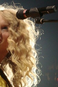 Taylor Swift durante el "Fearless Tour", 30 de abril de 2010