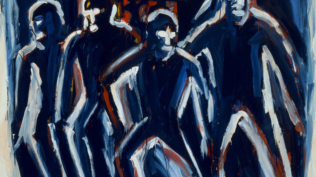 Helmut Middendorf, SO 36,(GrossStadtEingeborene), 1979, 155 x 190 cm, acrylic on canvas