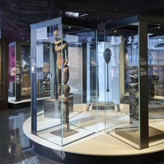 1913-1923 : l’esprit du temps, vue de l’exposition. Avec l’aimable autorisation du Musée du Quai Branly