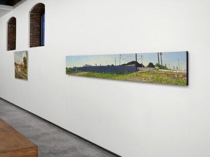On-Site: Major paintings by Rackstraw Downes & Stanley Lewis at Betty Cuningham Gallery, installation view, photo by Pauline Shapiro. Courtesy of Betty Cuningham Gallery