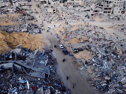 Ruinas en Gaza, sitio que se ha convertido en el epicentro visible de una crisis humanitaria que interpela a toda la comunidad internacional