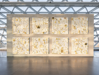 Verschiedene künstler, Grund und boden. Wie wir miteinander leben, ausstellungsansicht. Mit freundlicher genehmigung der Kunstsammlung Nordrhein-Westfalen