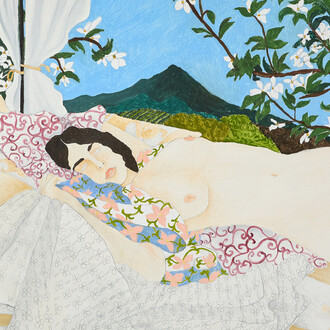 Mirko Leuzzi, La vita lontano dalle città, 2025. Per gentile concessione della Galleria Anna Marra