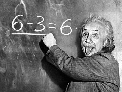 Genio e ironia in Albert Einstein