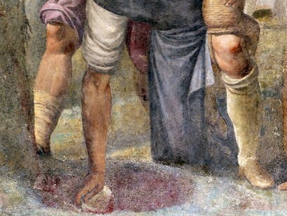 Filippo Tarchiani, Il miracolo di San Francesco che converte l'acqua in vino, 1619–1620