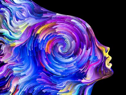 The nebulous of the consciousness in an active state as depicted in this artist's rendering