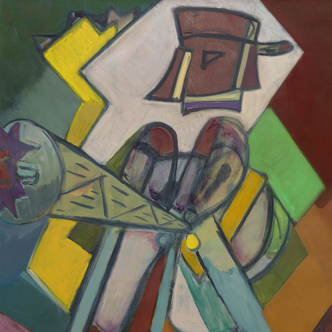 Ansel Krut, Little Machine Gunner, 2014, oil on canvas,
90 x 80 cm, 35 3/8 x 31 1/2 ins, Courtesy of Stuart Shave/Modern Art, London