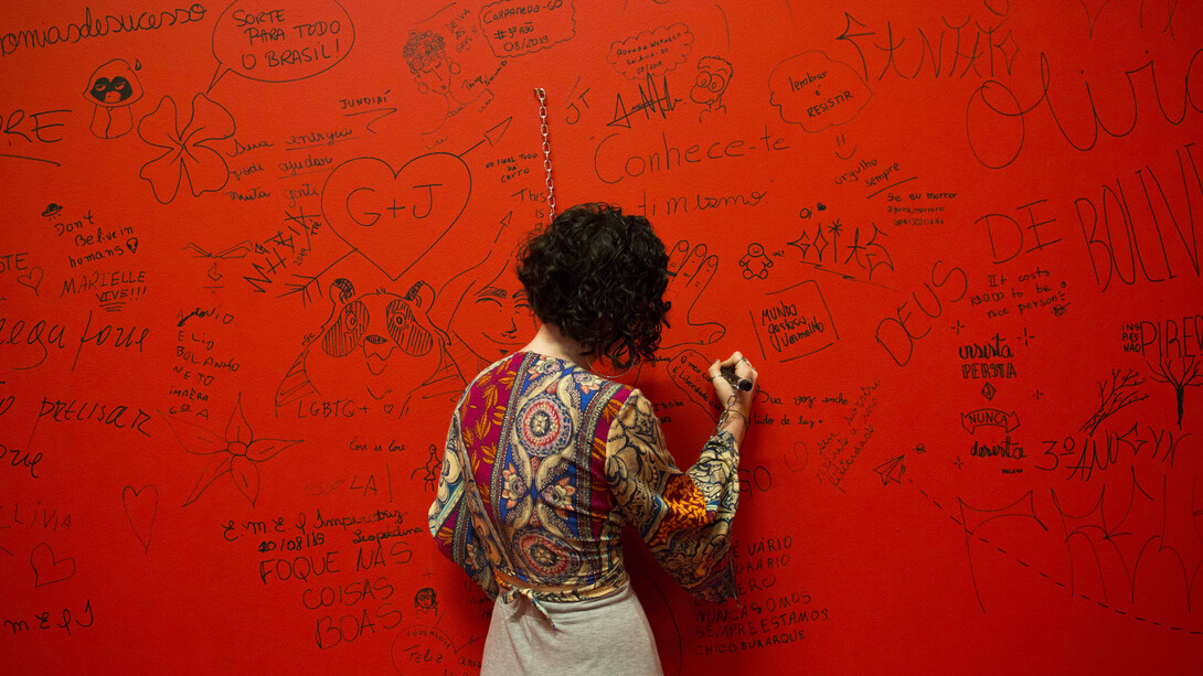 Coletivo Legítima Defesa
Performance RE- EXISTÊNCIA NEGRX durante a abertura da exposição Somos Muit+s, que aconteceu como parte da programação de untitled 2019 (demo station n.7), o palco para demonstrações proposto pelo artista tailandês Rirkrit Tiravanija.
Foto: Levi Fanan / Pinacoteca
