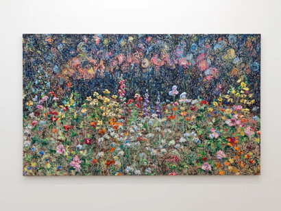 Kysa Johnson, Imperishable change that renovates the world, exhibition view. Courtesy of Morgan Lehman Gallery