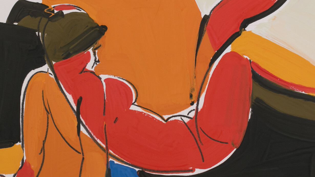 Alexei Lantsev, Self-discipline, 2014, Tempera on Paper, 40 x 60 cm