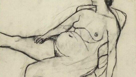 William Scott, Untitled - Seated Nude, 1956