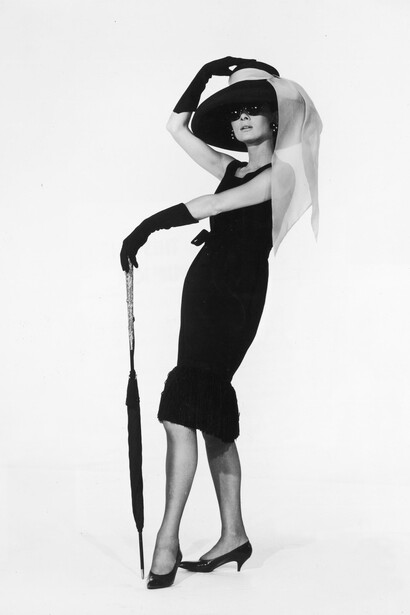 Audrey Hepburn wearing the Little Black Dress, Hulton Archive