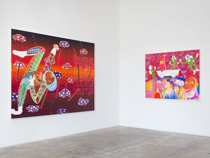 Installation View of Peter Williams: Black Universe. Photo by Michael Underwood. 