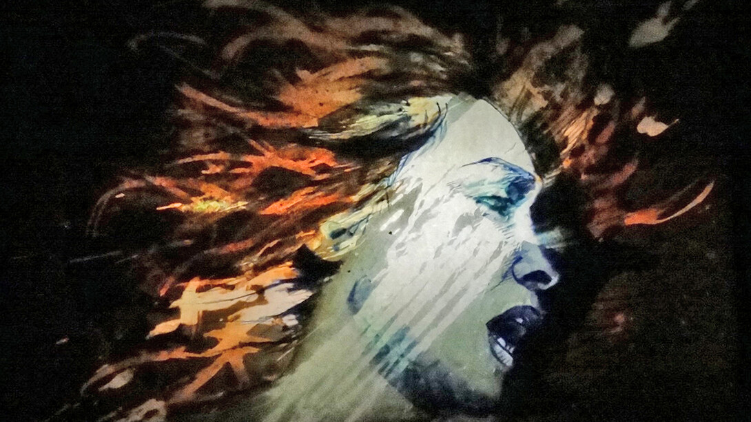 Christine Barbe, I Don’t know how to face it, 2014, Ensemble de 6 dessins, Stylo bille, encres et techniques mixtes sur papier Arches dans caisson lumineux, 34 x 25 cm, Courtesy galerie Eric Mouchet