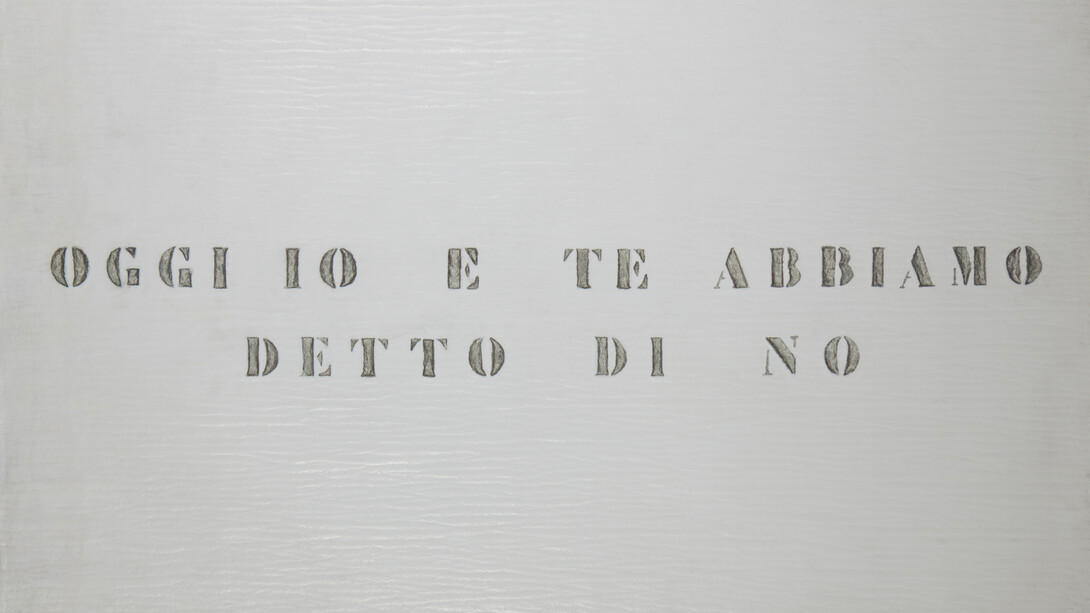 Vincenzo Agnetti. Courtesy of Palazzo Reale