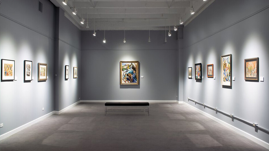 Bernece Berkman-Hunter and Ethel Spears, exhibition view. Courtesy of Madron Gallery
