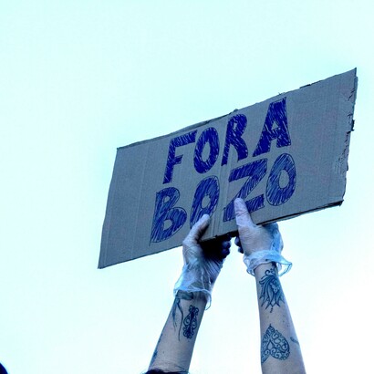 Protestos contra Bolsonaro no Brasil