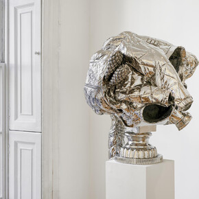 Joel Morrison, ‘Steel Life Crisis’ at Almine Rech Gallery in London 17.04 - 16.05.2015, Photo: Alex Delfanne, Courtesy of the Artist and Almine Rech Gallery