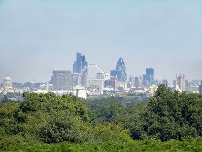 Richmond Park, Londres. La ciudad desde el parque