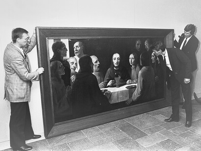 La última cena de Han van Meegeren (1939), vendida al coleccionista holandés Daniel von Beuningen como un Vermeer en 1941