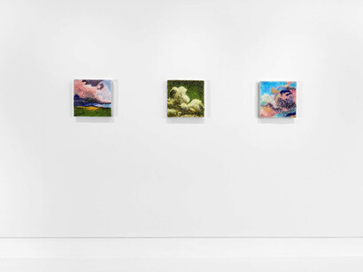Tia-Thuy Nguyen, Burdening dream, exhibition view. Courtesy of Almine Rech 