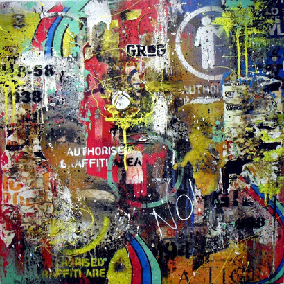 Carlo Inglese, No Authorized Area, 2013, 70 x 70 cm  