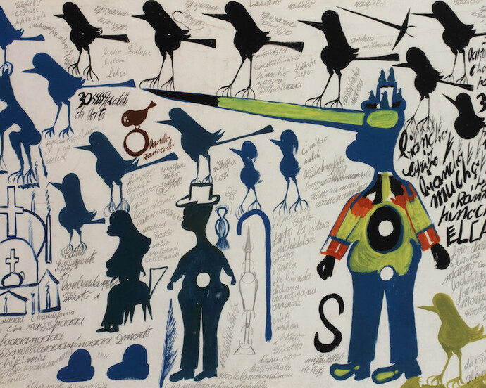 Carlo Zinelli. Courtesy of American Folk Art Museum 