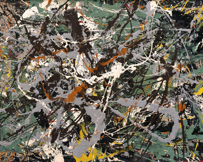 Jackson Pollock, Untitled (Green Silver). Courtesy of Guggenheim Museum

