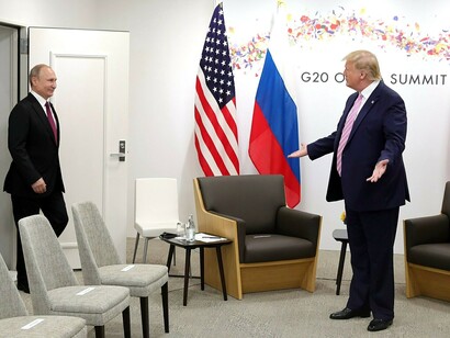 Vladimir Putin, presidente da Rússia e Donald Trump, ex-presidente dos Estados Unidos
