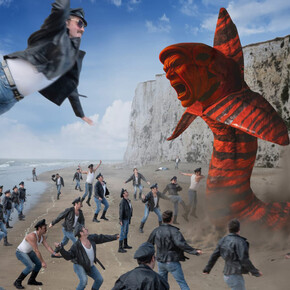 Sean Fader, The battle of the bulge: sandworm rising (detail), 2025. Courtesy of Brigitte Mulholland Gallery