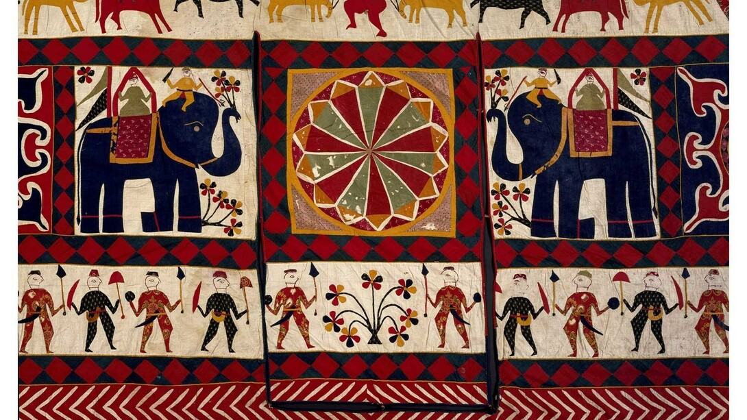 Wall hanging (detail), cotton appliqué, Gujarat, 20th century © Victoria and Albert Museum, London