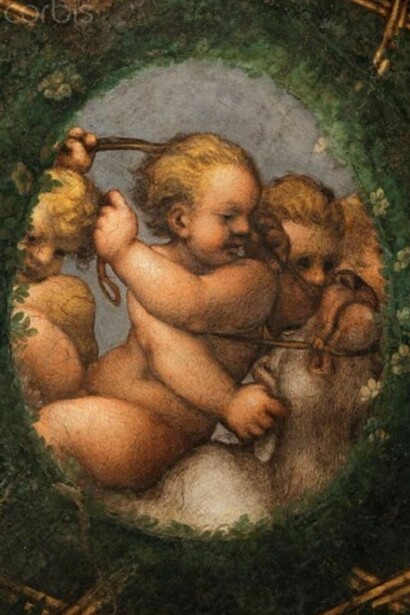 Détail d'une fresque de la "Chambre" de Saint Paul