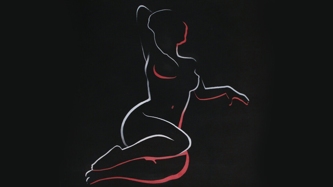 Night Shadow, 2017, Acrylic on paper, 61 x 61 cm . Courtesy of The Mayor Gallery