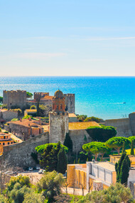 The Italian village of Castiglione della Pescaia in Maremma, Tuscany, Italy