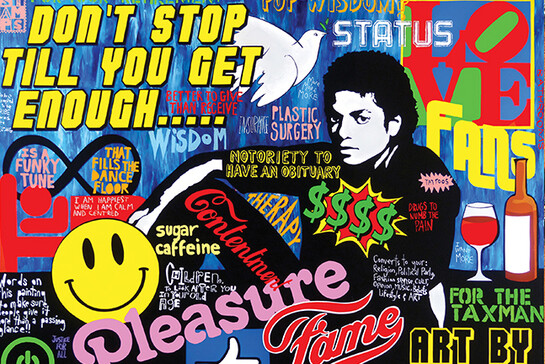 Clay Sinclair, dont stop, 114 x 138cm, acrylic on perspex