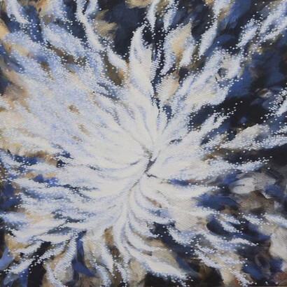 Hosook Kang, Water, 2011, acrylic on canvas, 60
x 60 inches/152.4 x 152.4 cm