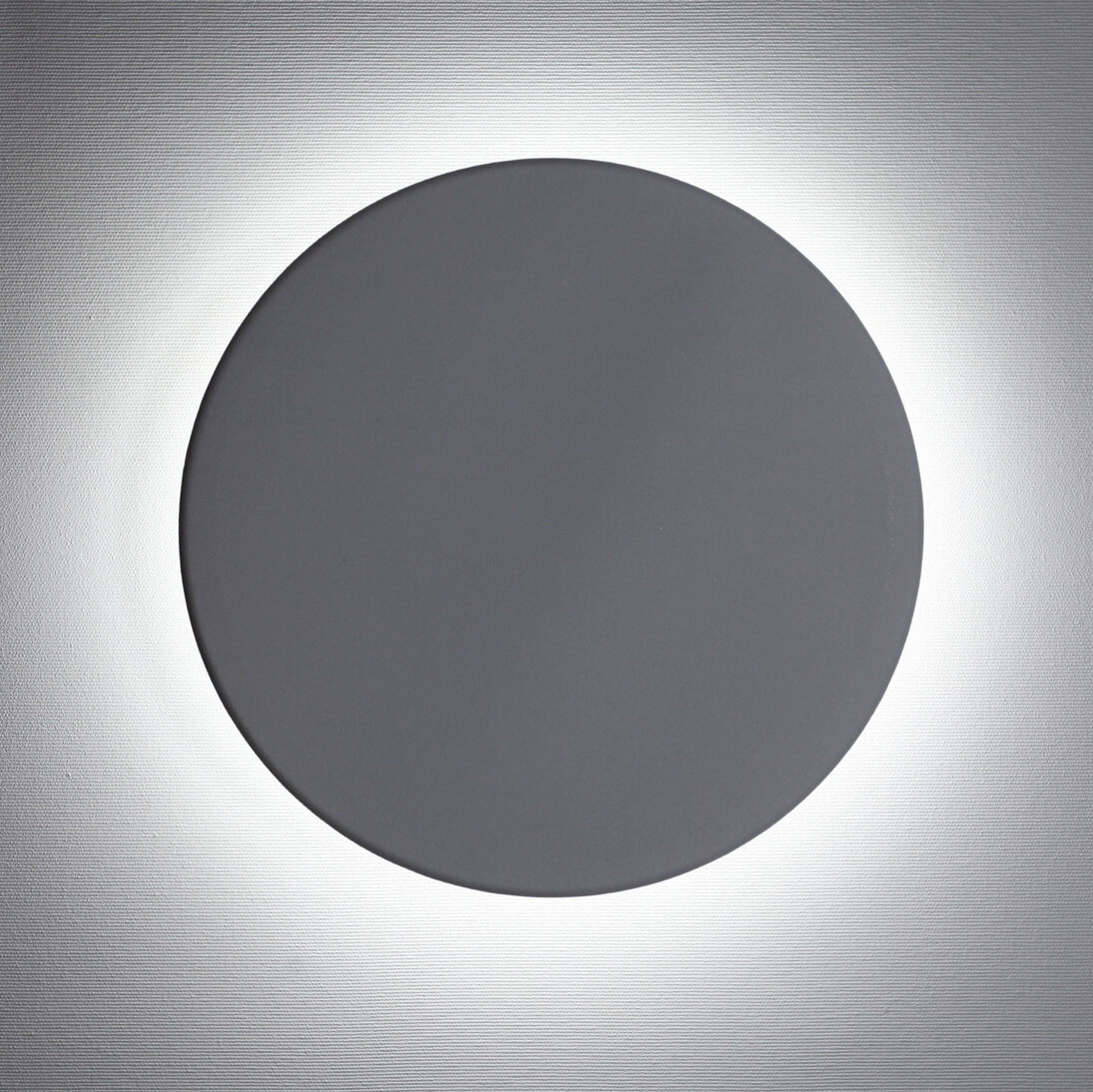 Bruno Bani, Eclissi (W) dalla serie Moon Light, 2017, acrilico e led su tela, 40 x 40 cm