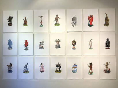 Truppe Fledermaus & the Carnival at the End of the World. Courtesy of The Schoolhouse Gallery 