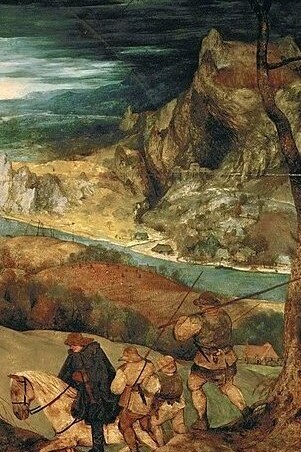"El regreso de la manada (otoño)", óleo sobre madera, Pieter Brueghel, 1565