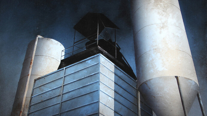 Angelo Davoli, Struttura, 2011, olio su tela, 60 x 60 cm