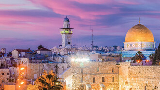 Vista aérea de Jerusalén, Israel
