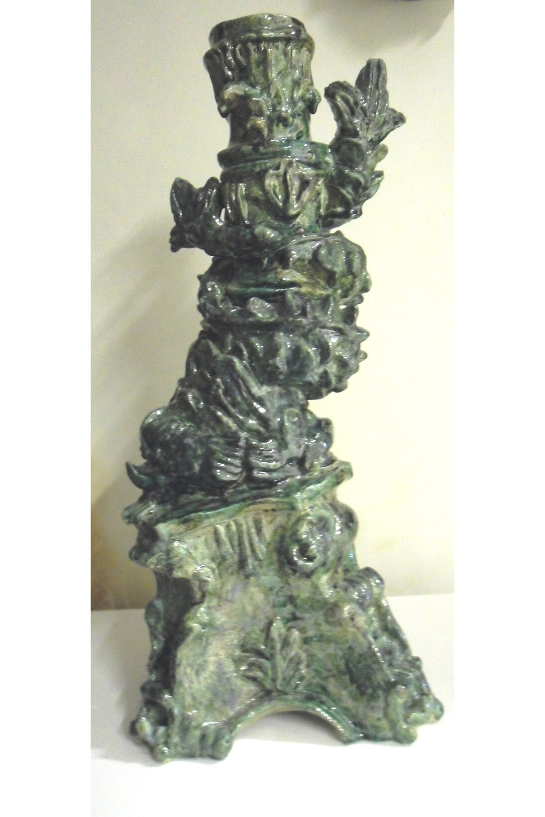Bela Silva, Candlestick, 2004, Glazed stoneware, 69 x 32 x 27 cm
