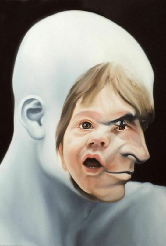 Face FS Still Child 1, 2102, 23 ⅔ x 19 ⅔ inches, 60 x 50 cm - oil on canvas