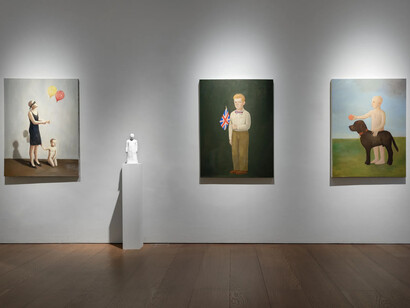 John Kirby, Boy, exhibition view. Courtesy of Flowers Gallery